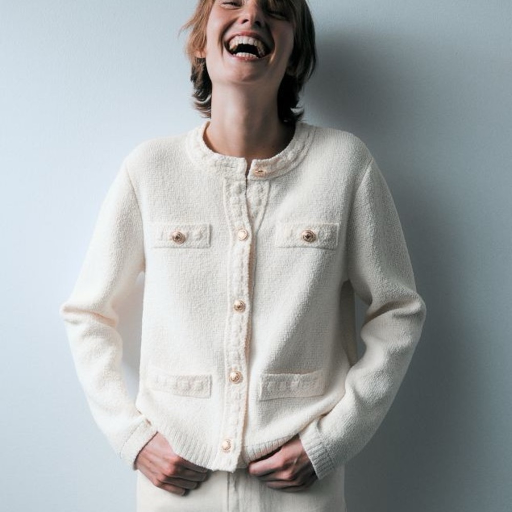 H&M textured knit cardigan